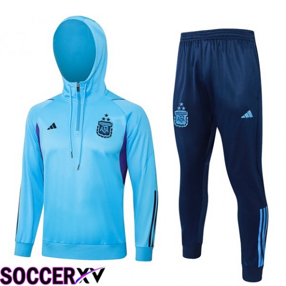 Argentina Training Tracksuit Hoodie Blue 2023/2024