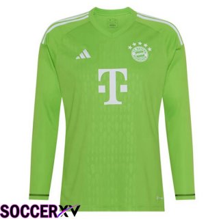 Bayern Munich Soccer Jersey Goalkeeper Long sleeve Green 2023/2024