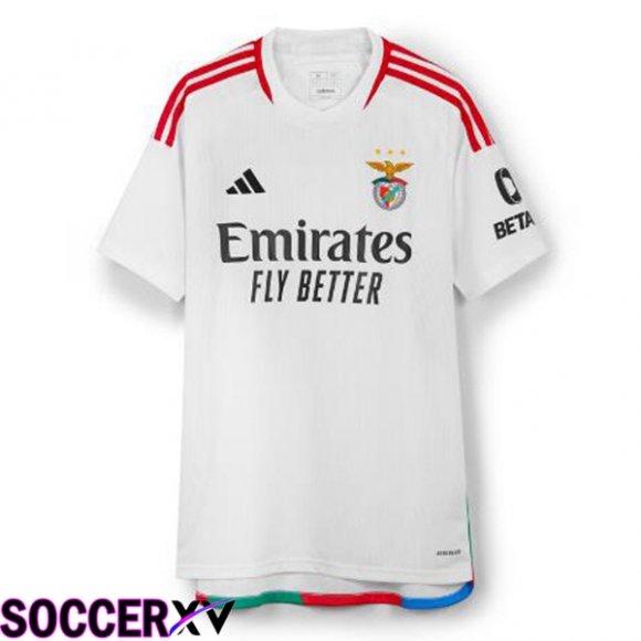 S.L Benfica Soccer Jersey Third White 2023/2024