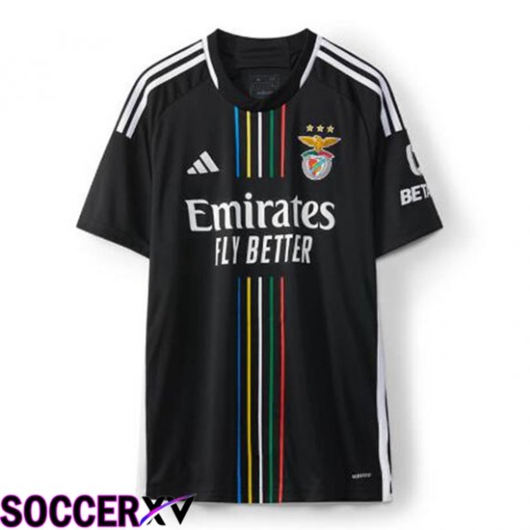 S.L Benfica Soccer Jersey Away Black 2023/2024