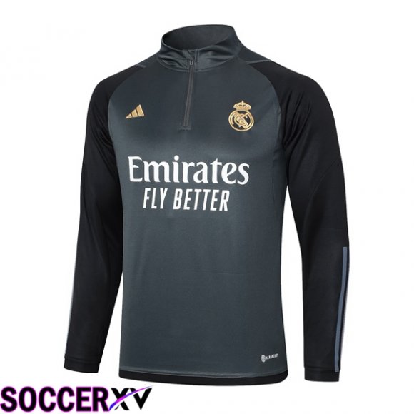 Real Madrid Training Sweatshirt Grey 2023/2024