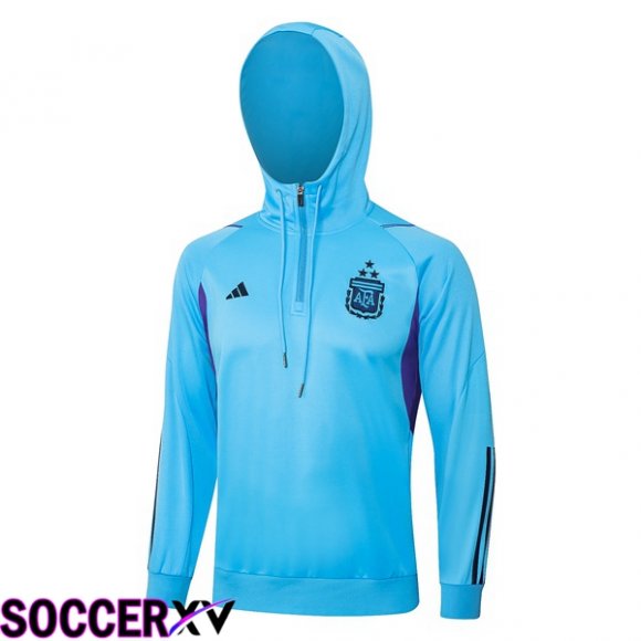 Argentina Training Sweatshirt Hoodie Blue 2023/2024