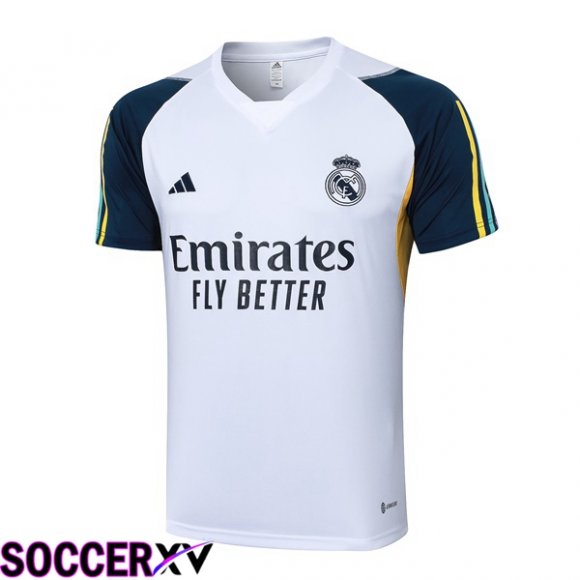 Real Madrid Training T Shirt White 2023/2024