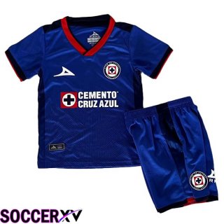 Cruz Azul Kids Soccer Jersey Home Blue 2023/2024