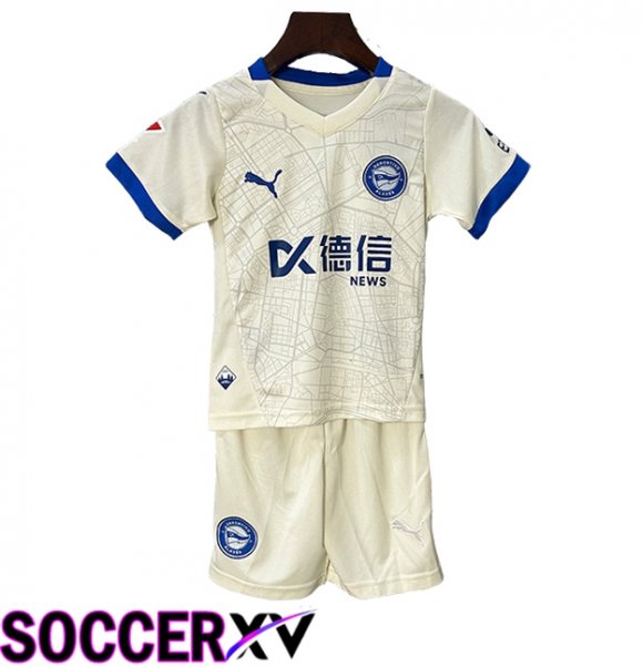 Kids Alaves Away Soccer Jersey 2024/2025