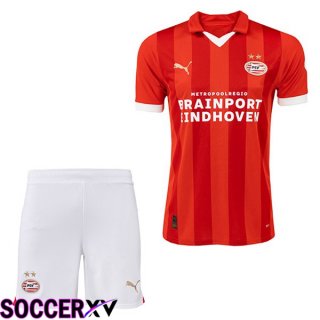 PSV Eindhoven Kids Soccer Jersey Home Red 2023/2024