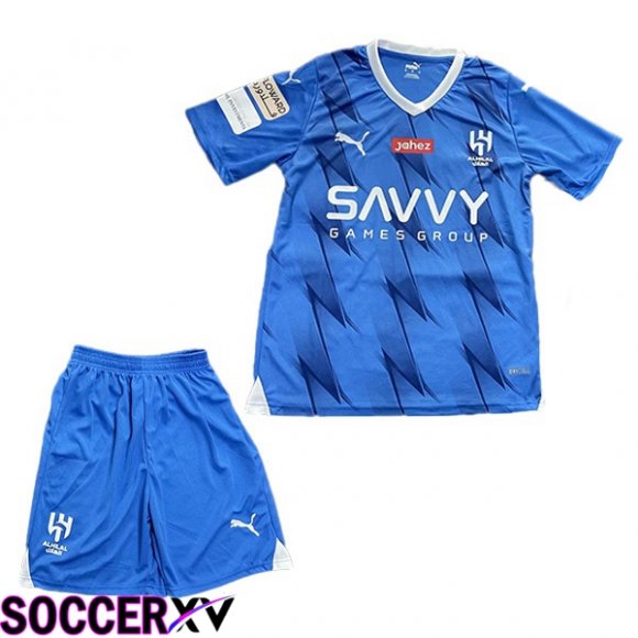 Al-Hilal FC Kids Soccer Jersey Home Blue 2023/2024