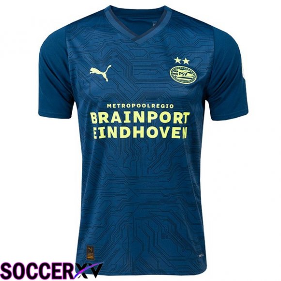 PSV Eindhoven Soccer Jersey Third Blue Royal 2023/2024