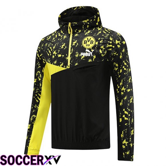 Dortmund BVB Training Jacket Windbreaker Black Yellow 2023/2024