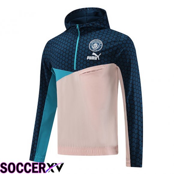 Manchester City Training Jacket Windbreaker Blue Pink 2023/2024