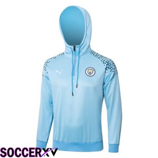 Manchester City Training Sweatshirt Hoodie Blue 2023/2024