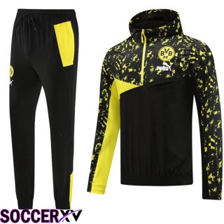 Dortmund BVB Training Tracksuit Windbreaker Black Yellow 2023/2024