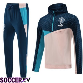 Manchester City Training Tracksuit Windbreaker Blue Pink 2023/2024