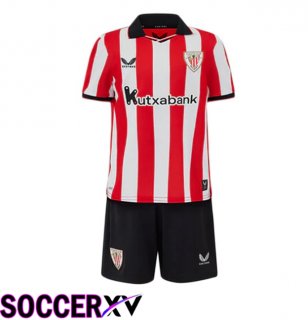 Athletic Club Kids Home Soccer Jersey Red White 2025/2026