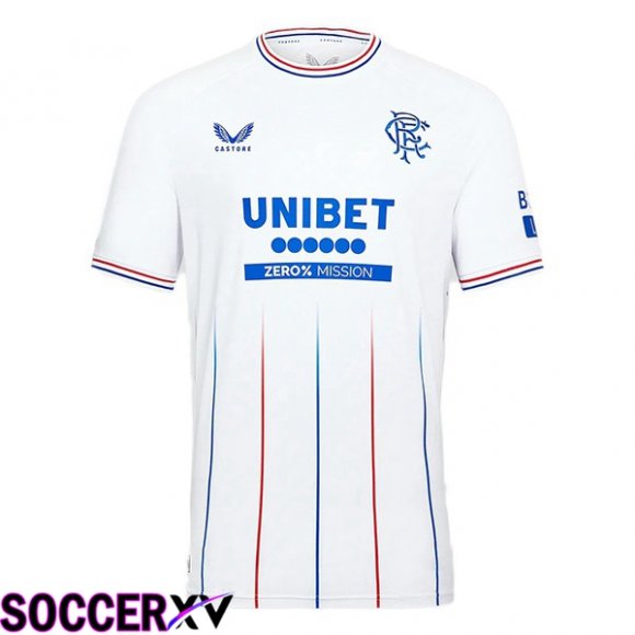 Rangers FC Soccer Jersey Away White 2023/2024