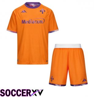 ACF Fiorentina Kids Fourth Soccer Jersey Orange 2025/2026