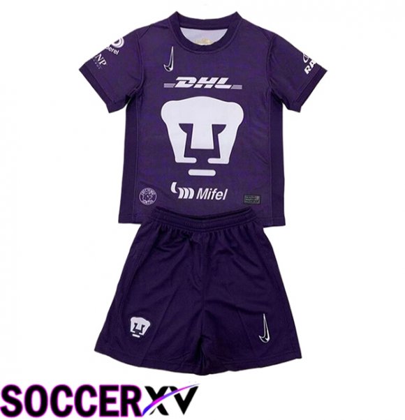 Pumas UNAM Kids Third Soccer Jersey 2024/2025