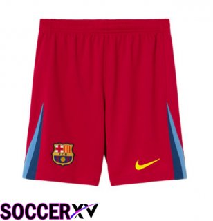 FC Barcelona Fourth Soccer Shorts Red 2025/2026