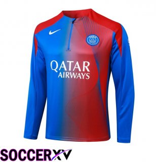 Paris PSG Training Sweatshirt Blue Red 2025/2026