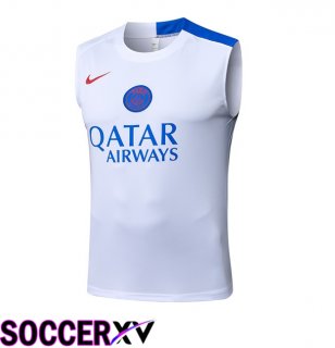 Paris PSG Gilet Soccer White 2025/2026