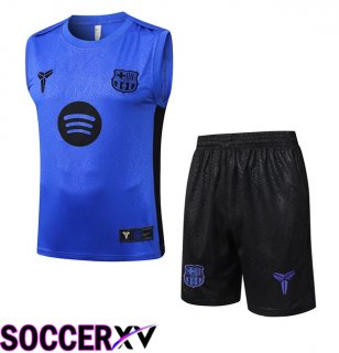 FC Barcelona Gilet Soccer + Shorts Blue 2025/2026