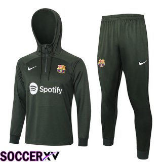 FC Barcelona Training Tracksuit Hoodie Green 2023/2024