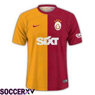 Galatasaray SK Soccer Jersey Home Yellow Red 2023/2024