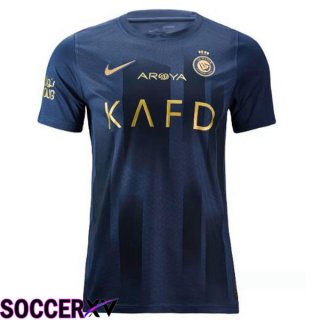 Al-Nassr FC Soccer Jersey Away Blue 2023/2024