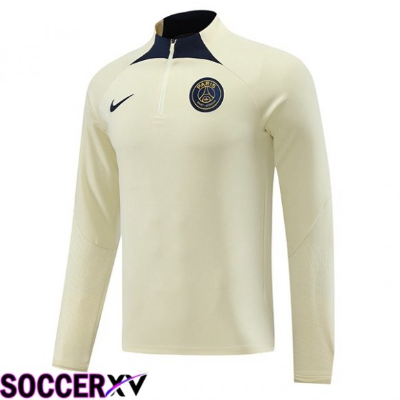 Paris PSG Training Sweatshirt Yellow 2023/2024