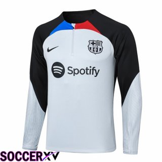 FC Barcelona Training Sweatshirt White Black 2023/2024