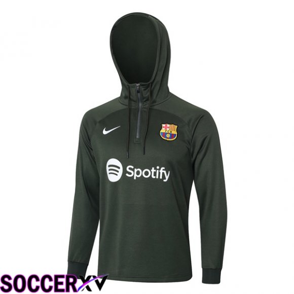 FC Barcelona Training Sweatshirt Hoodie Green 2023/2024