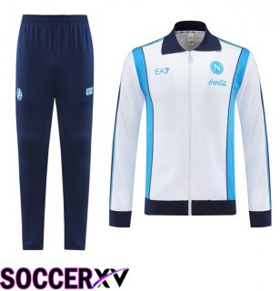 SSC Napoli kit Training Tracksuit - Training Jacket White 2025/2026