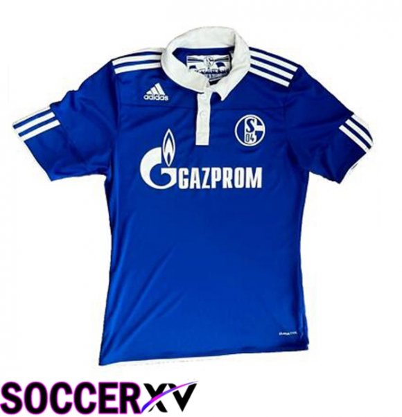 Schalke 04 Retro Home Soccer Jersey Blue 2010-2011