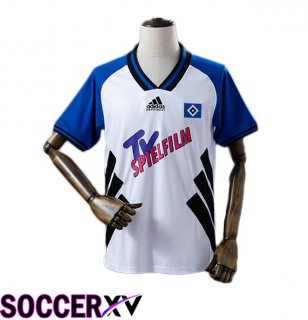 Hamburger SV Retro Home Soccer Jersey White Blue 1994-1995
