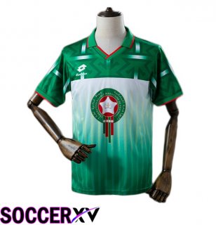 Maroc Retro Away Soccer Jersey Green 1994