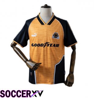Wolves Retro Home Soccer Jersey Yellow 1996-1998