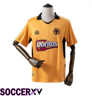 Wolves Retro Home Soccer Jersey Yellow 2002-2004