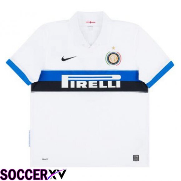 Inter Milan Retro Soccer Jersey Away White 2009-2010