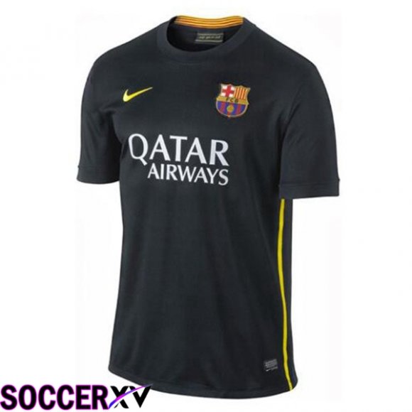 FC Barcelona Retro Soccer Jersey Third Black 2013-2014