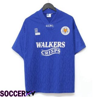 Leicester City Retro Soccer Jersey Home Blue 1992-1994