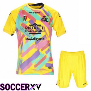 Spezia Calcio Kids Third Jersey Yellow 2022/2023