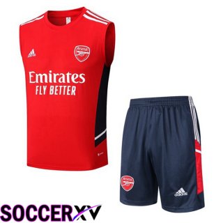 FC Arsenal Soccer Vest + Shorts Red 2022/2023