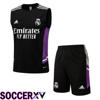 Real Madrid Soccer Vest + Shorts Black 2022/2023