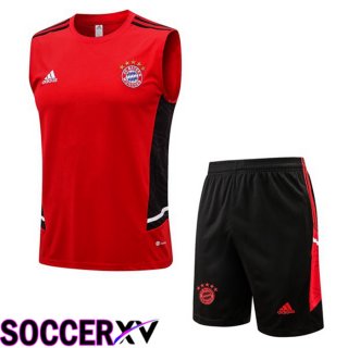 Bayern Munich Soccer Vest + Shorts Red 2022/2023