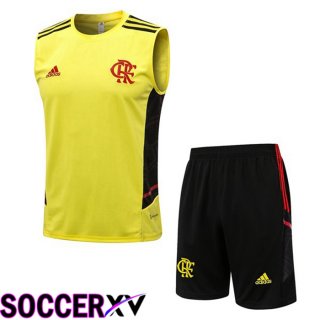 Flamengo Soccer Vest + Shorts Yellow 2022/2023