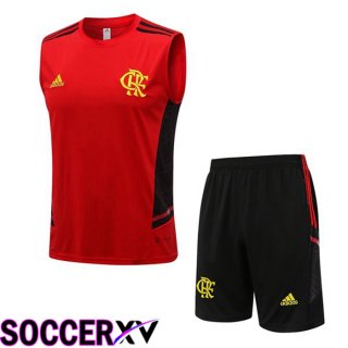 Flamengo Soccer Vest + Shorts Red 2022/2023