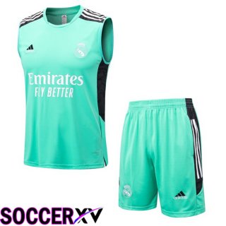 Real Madrid Soccer Vest + Shorts Green 2022/2023