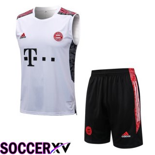 Bayern Munich Soccer Vest + Shorts White 2022/2023