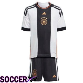 Germany Kids Home Jersey Black White 2023/2023