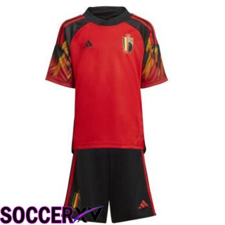 Belgium Kids Home Jersey Red 2023/2023